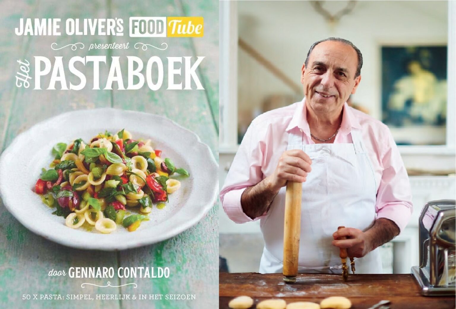 Het pastaboek door Gennaro Contaldo Italië Uitgelicht