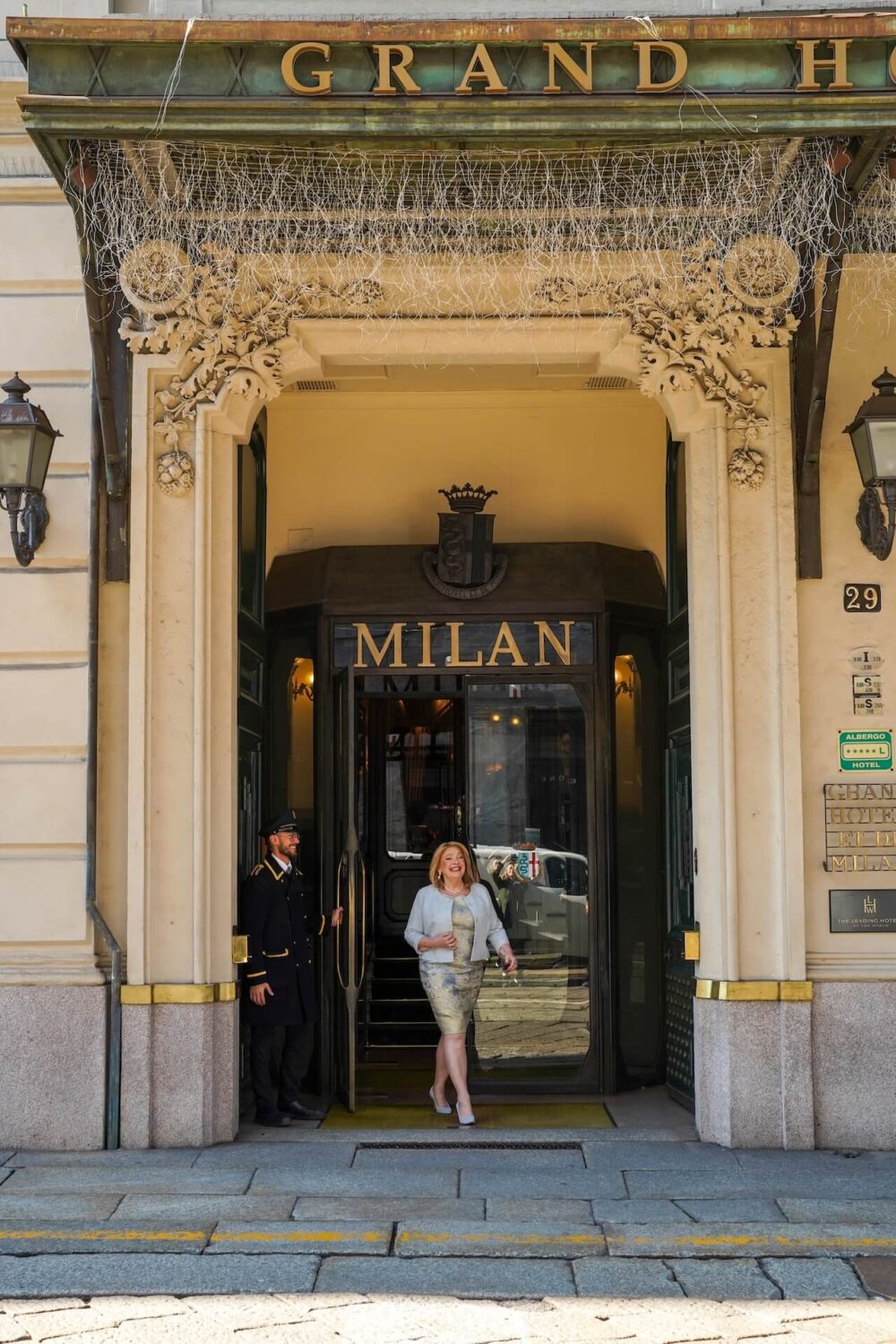 Janny van der Heyden bij Grand Hotel Milano
