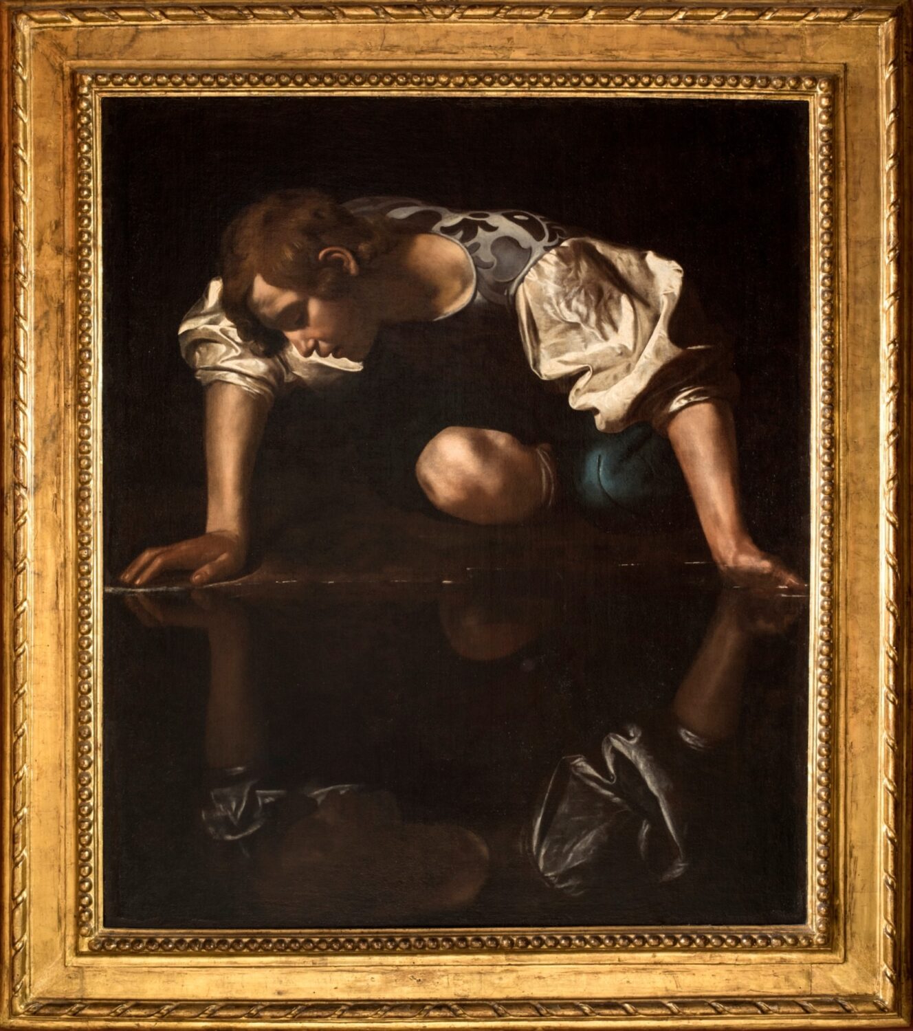 Caravaggio, Narcissus, c. 1600, Palazzo Barberini, Rome | Italië Uitgelicht |