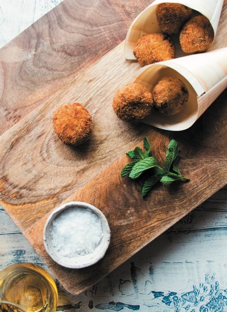 Recept voor Polpettine di melanzane. Bron: Italian Streetfood