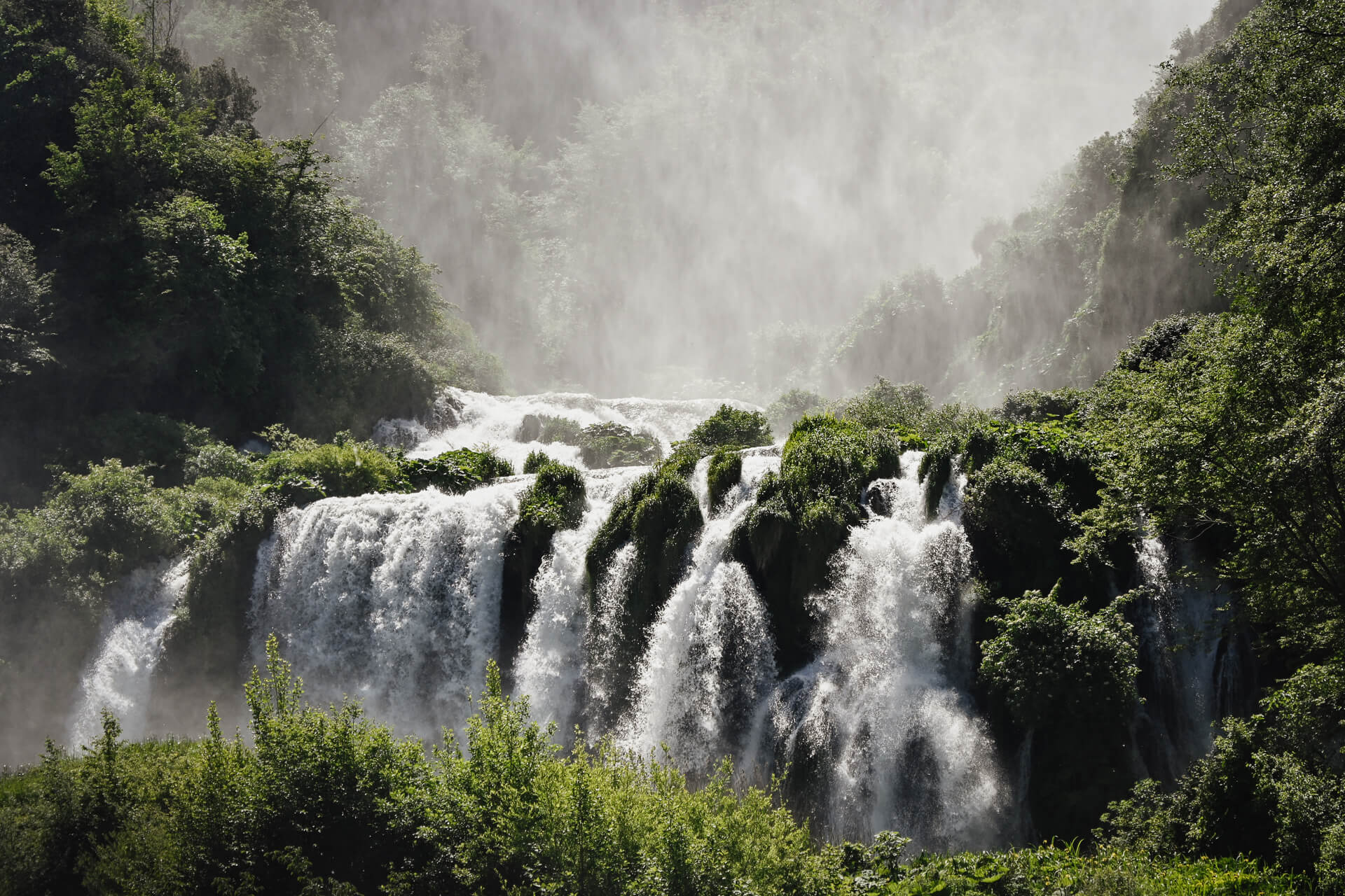 Cascata delle Marmore watervallen in Umbrië
