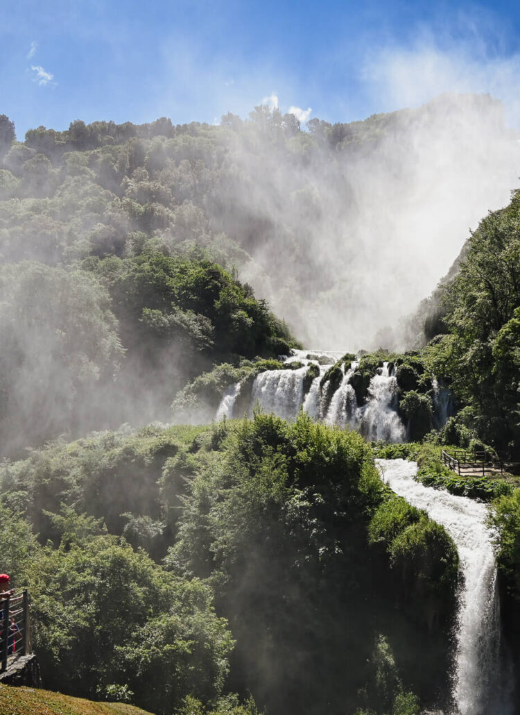 Cascata delle Marmore watervallen in Umbrië
