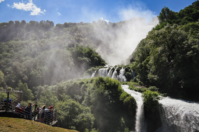 Cascata delle Marmore watervallen in Umbrië