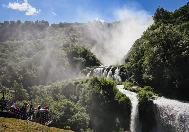 Cascata delle Marmore watervallen in Umbrië