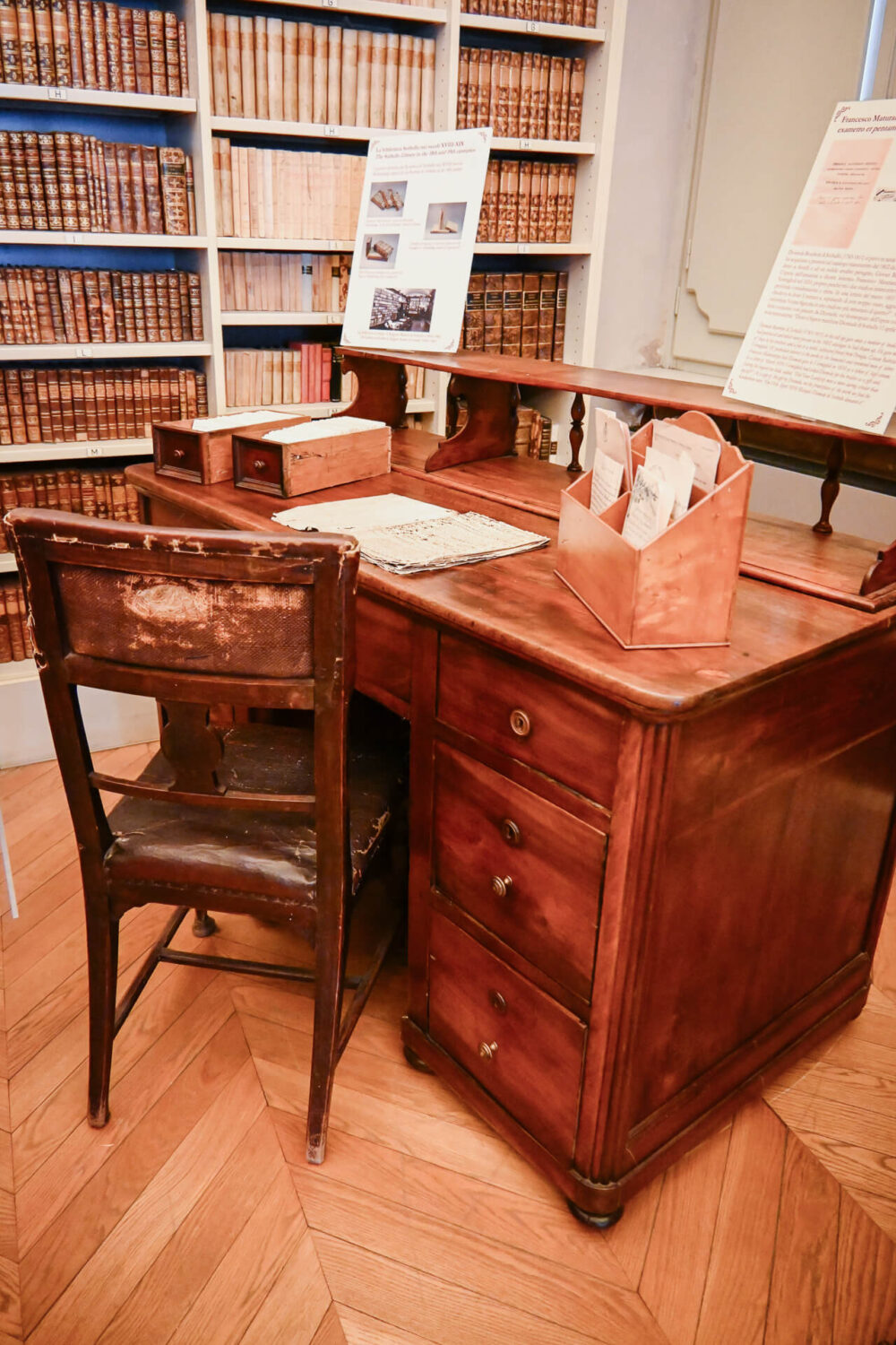Bibliotheek in Museo Sorbello